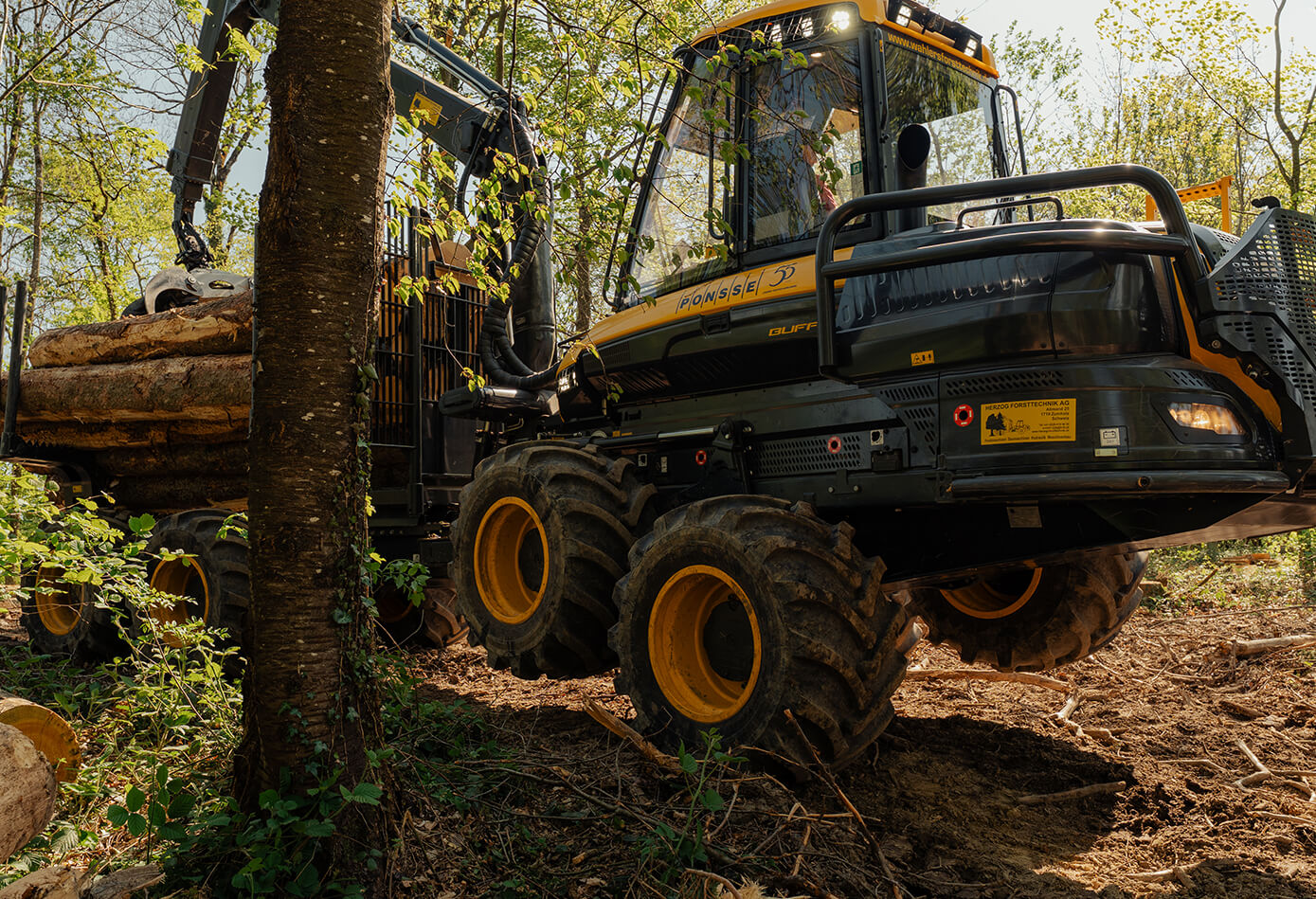 Herzog Bogielift für Harvester und Forwarder
