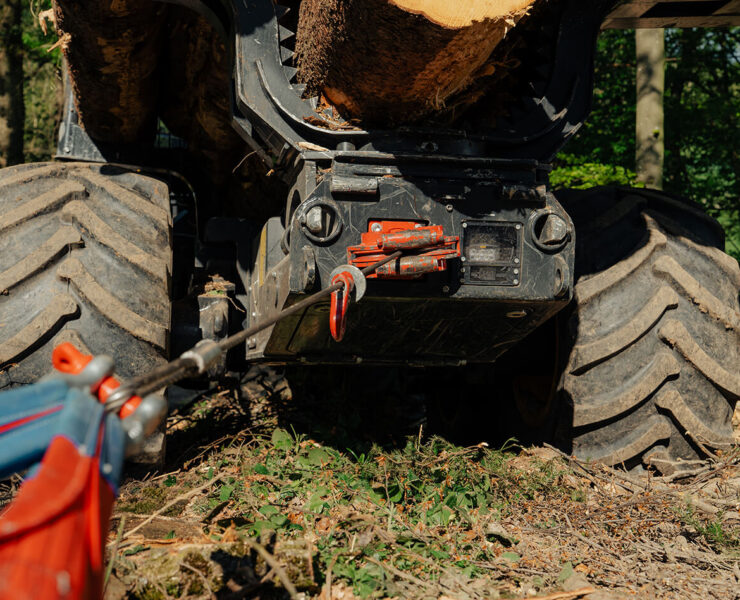 Synchrowinch HSW-9 K Traktionswinde für Forwarder