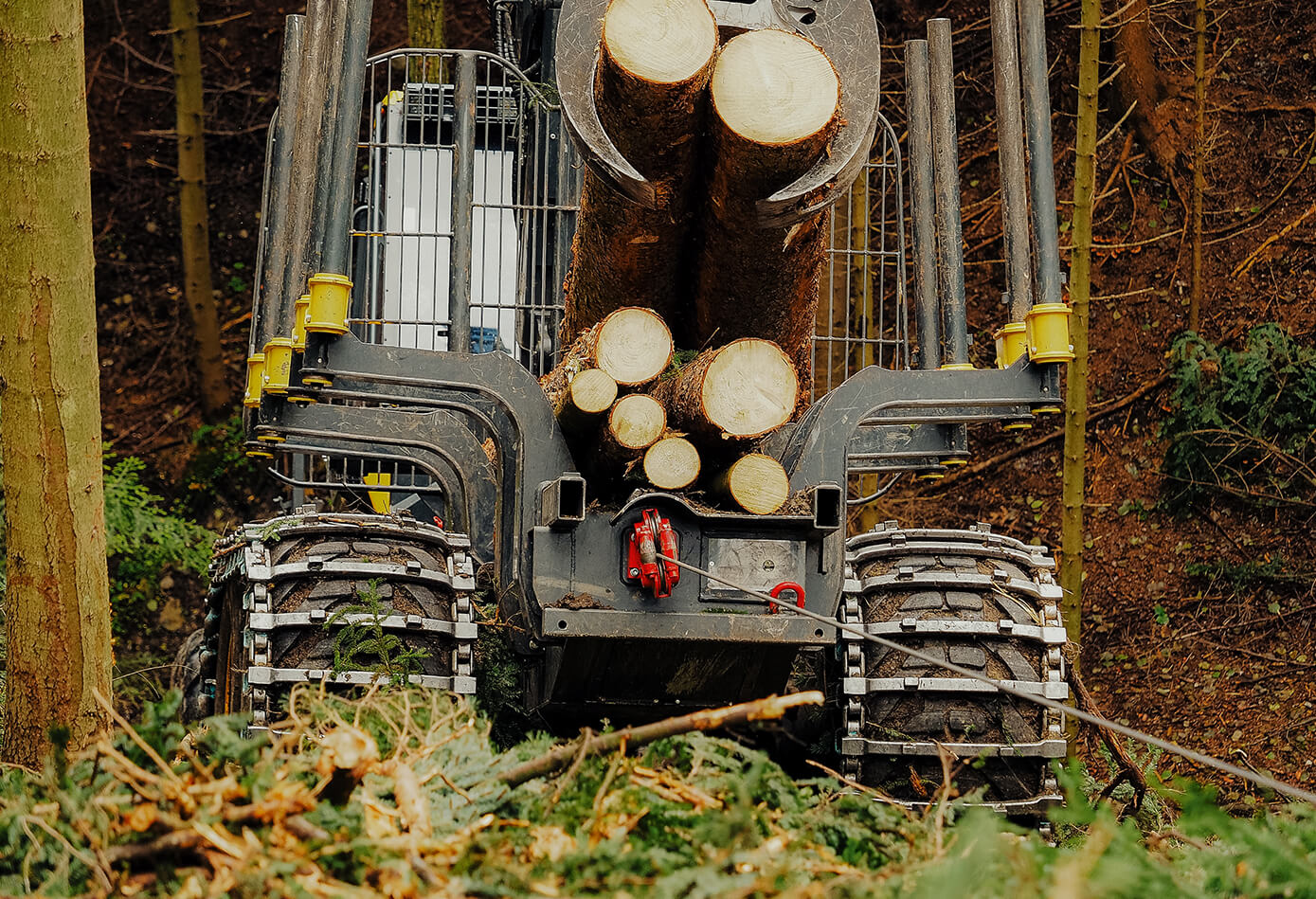 Synchrowinch HSW-9 Traktionswinde für Forwarder
