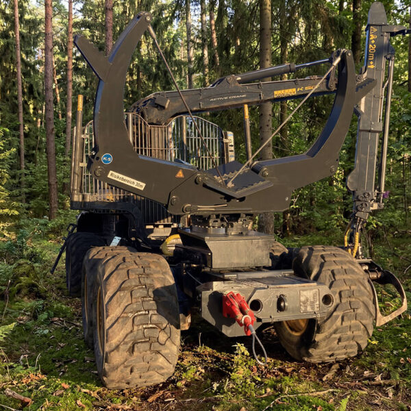 Schnellwechsel-Rückesystem für Forwarder