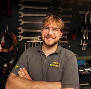 Betriebsleiter Jonathan Warwel bei Herzog und Reinhardt in Delbrück
